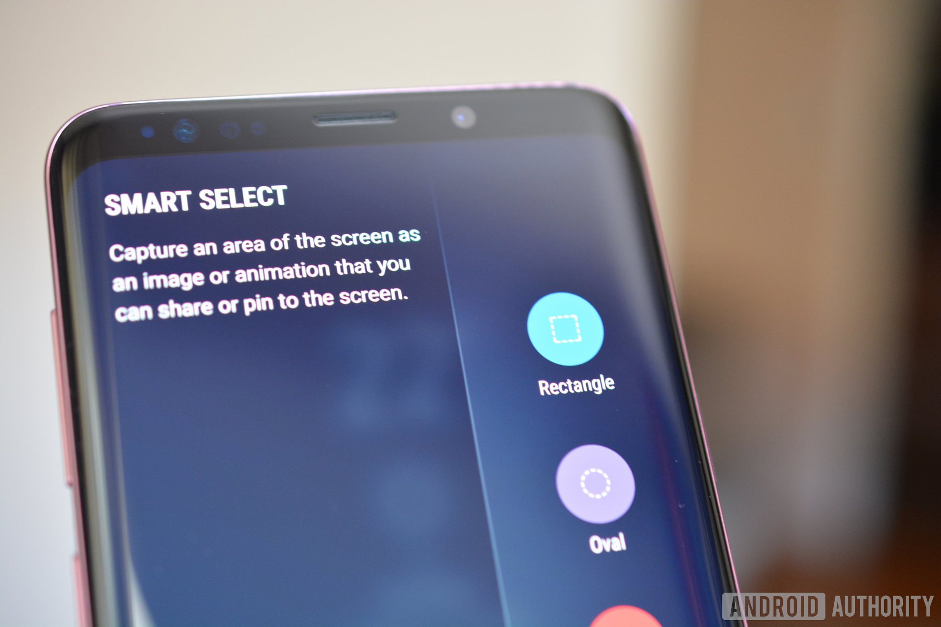 how to take screenshot galaxy s9 plus using smart select