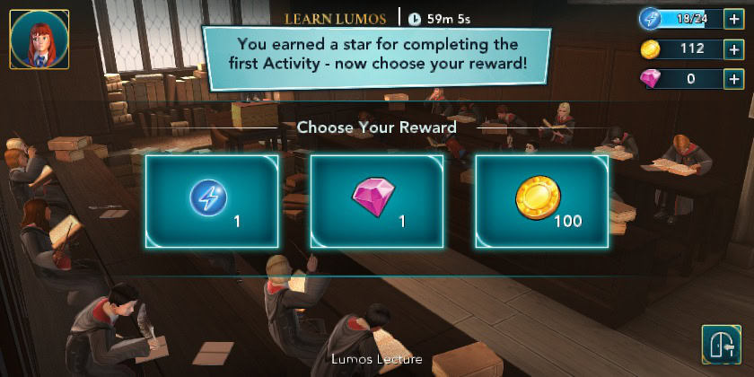 harry potter hogwarts mystery screenshot gems and rewards