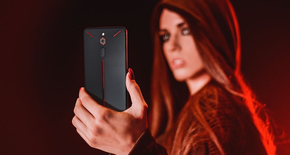The back of the Nubia Red Magic.