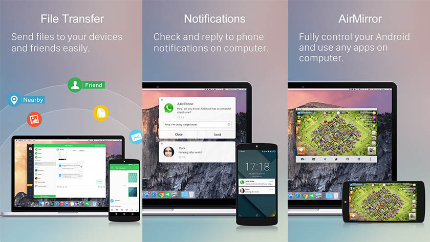 AirDroid is one of the most useful android apps