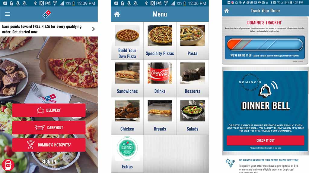 Domino's Pizza is one of the best food delivery apps