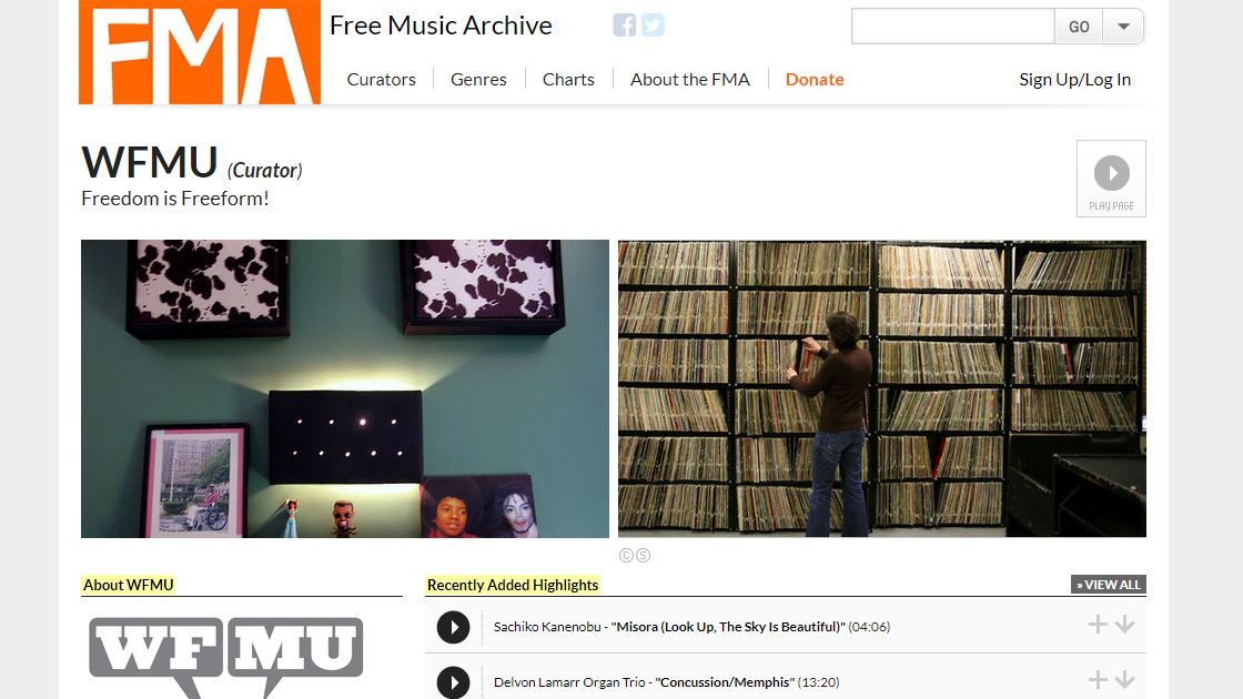 Curator: WFMU - Free Music Archive