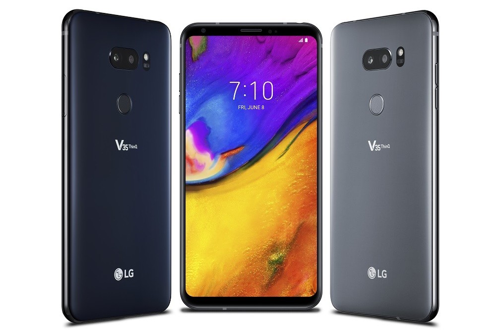 Renders of the LG V35 ThinQ.