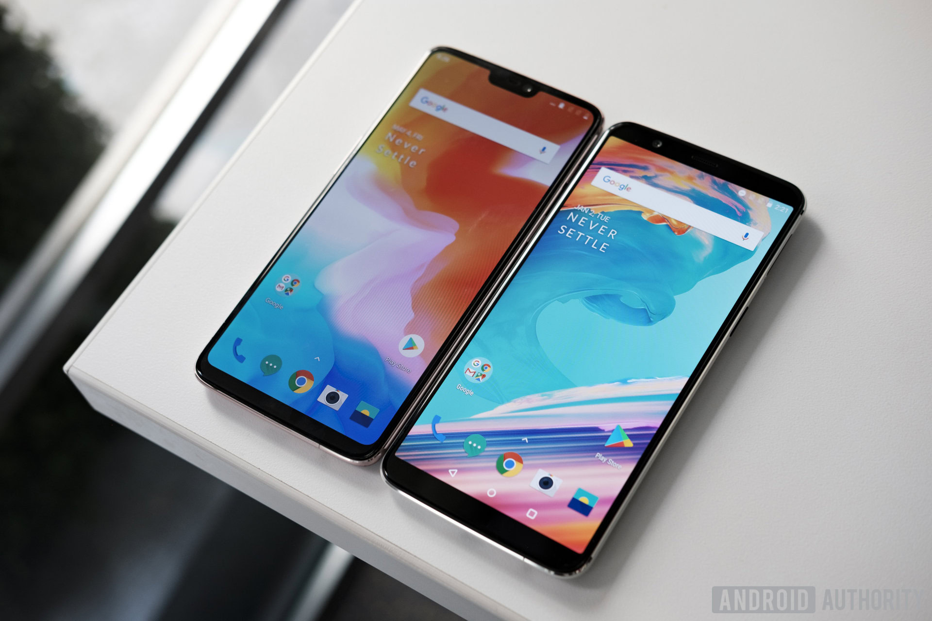 OnePlus 6 vs OnePlus 5T screens