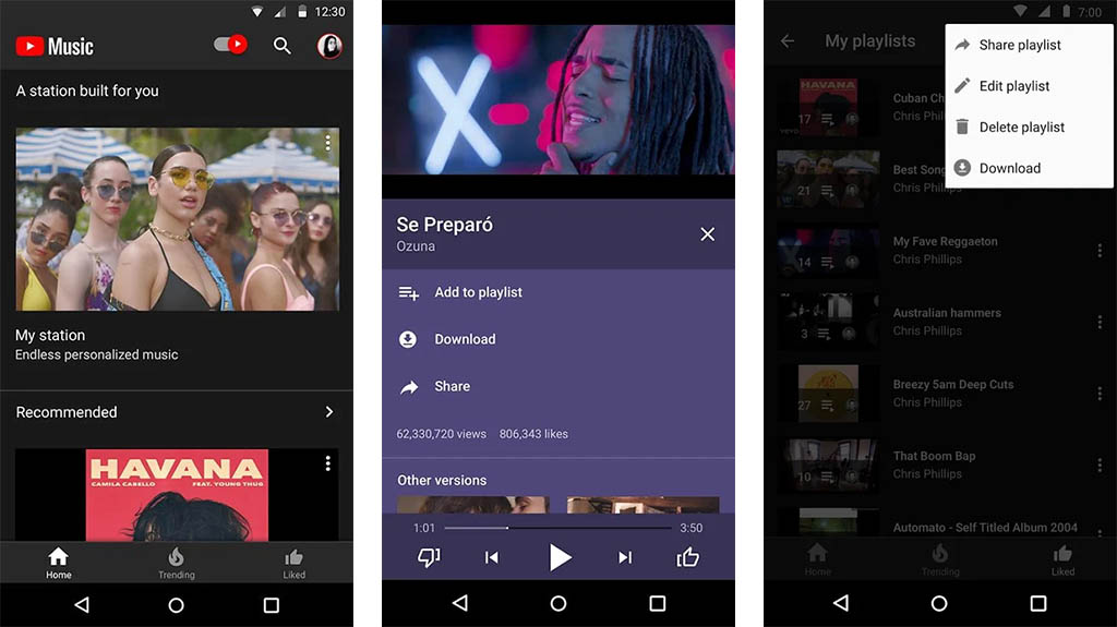 Youtube music premium на андроид