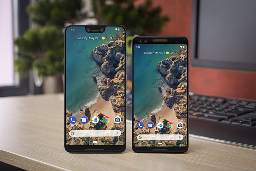 Mock-ups of what the Google Pixel 3 notch could look like.