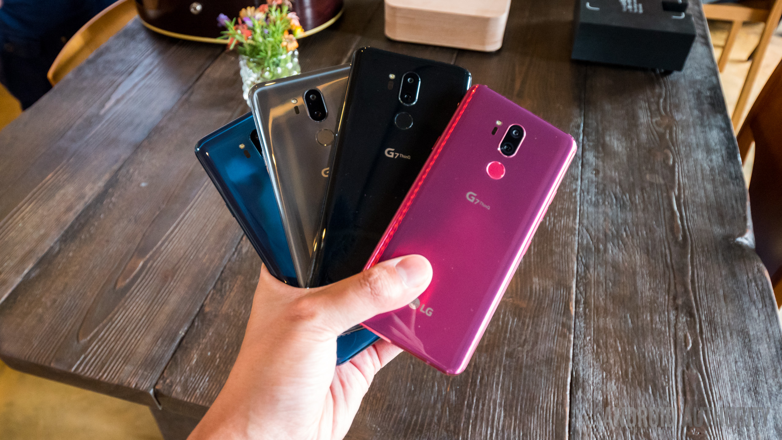 LG G7 ThinQ color variants