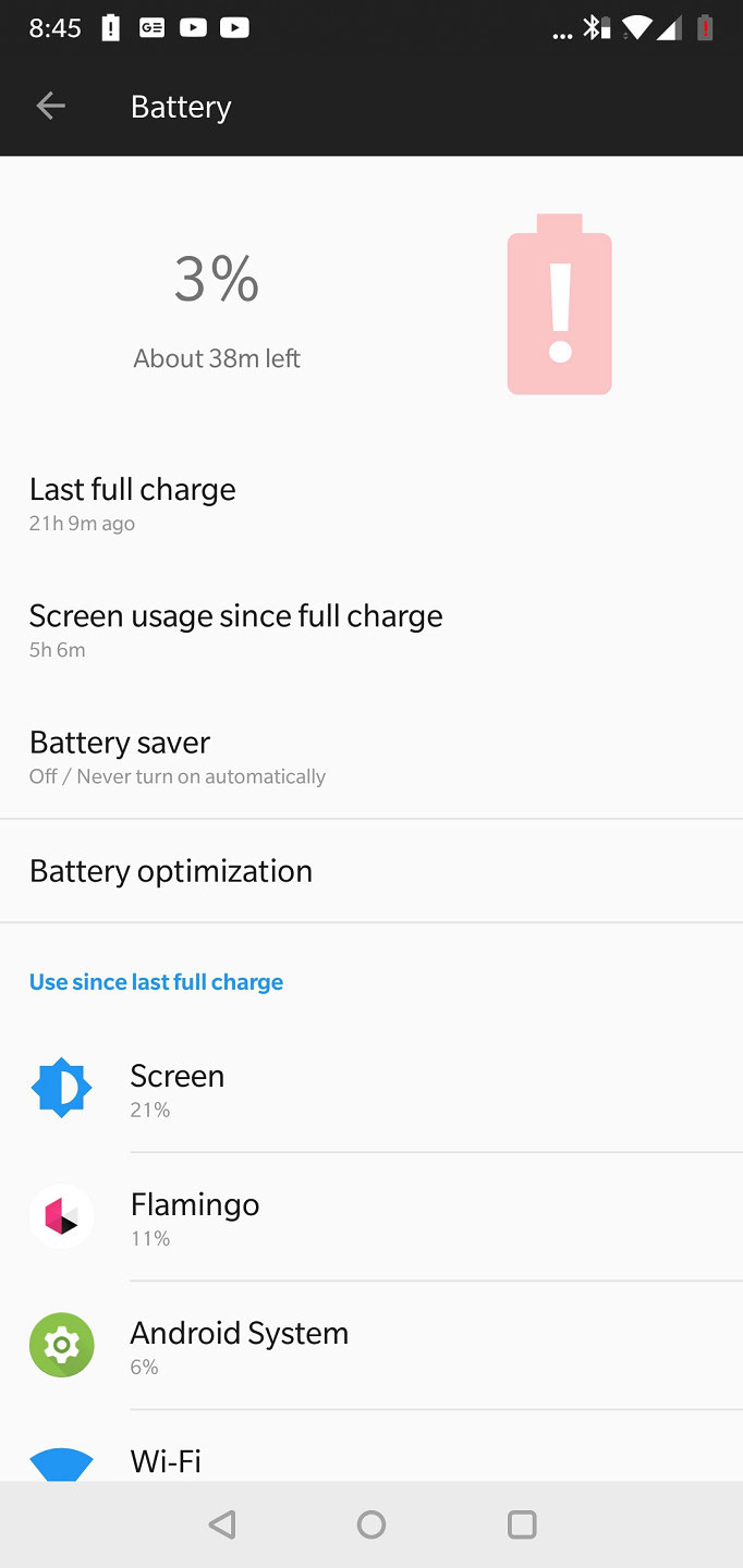 oneplus 6 battery life test