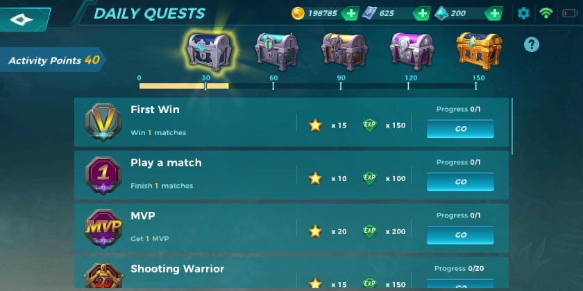 paladins strike daily quests