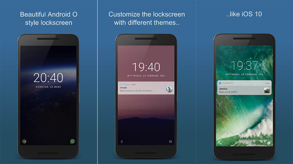 Floatify - best lock screen apps