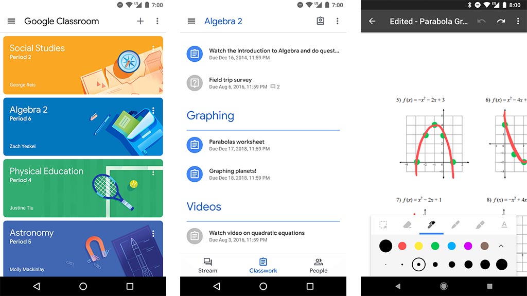 Google Classroom - best teacher apps for android