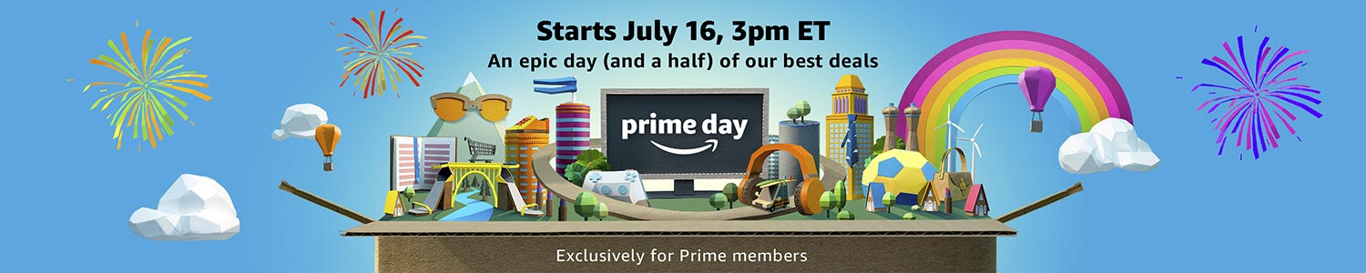 The official hero image of Amazon Prime Day 2018.