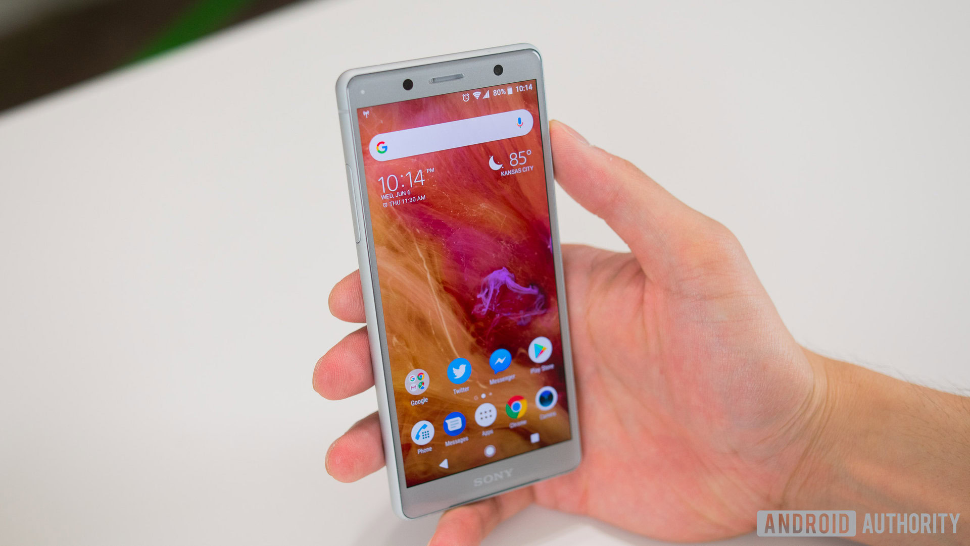 The Sony Xperia XZ2 Compact.