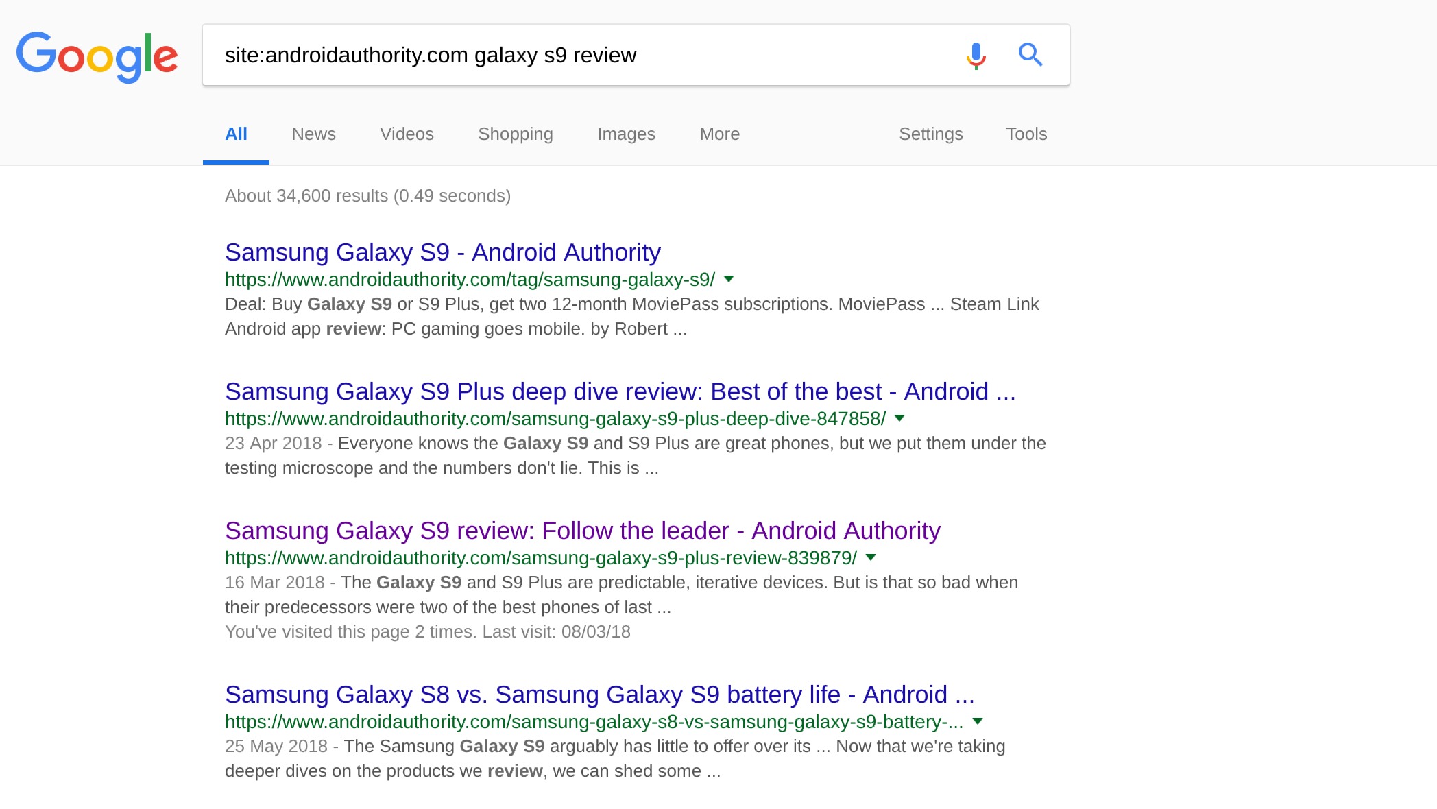 google search site example screenshot