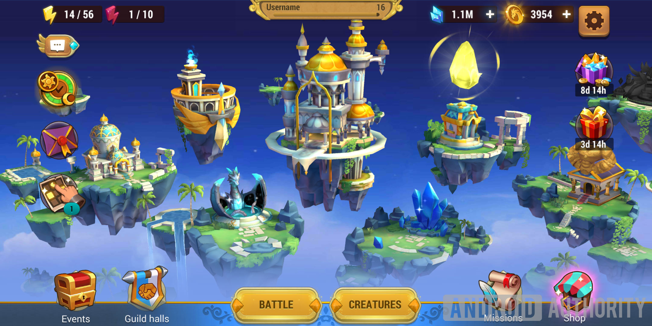 might &amp; magic elemental guardians main menu screen