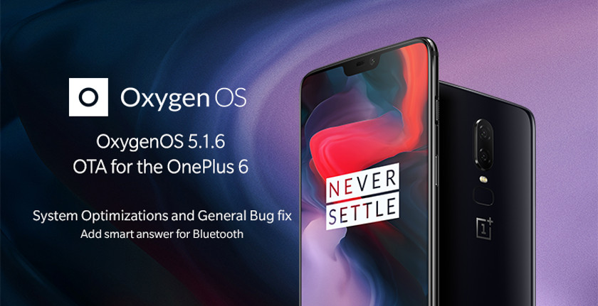 The latest OnePlus 6 update.