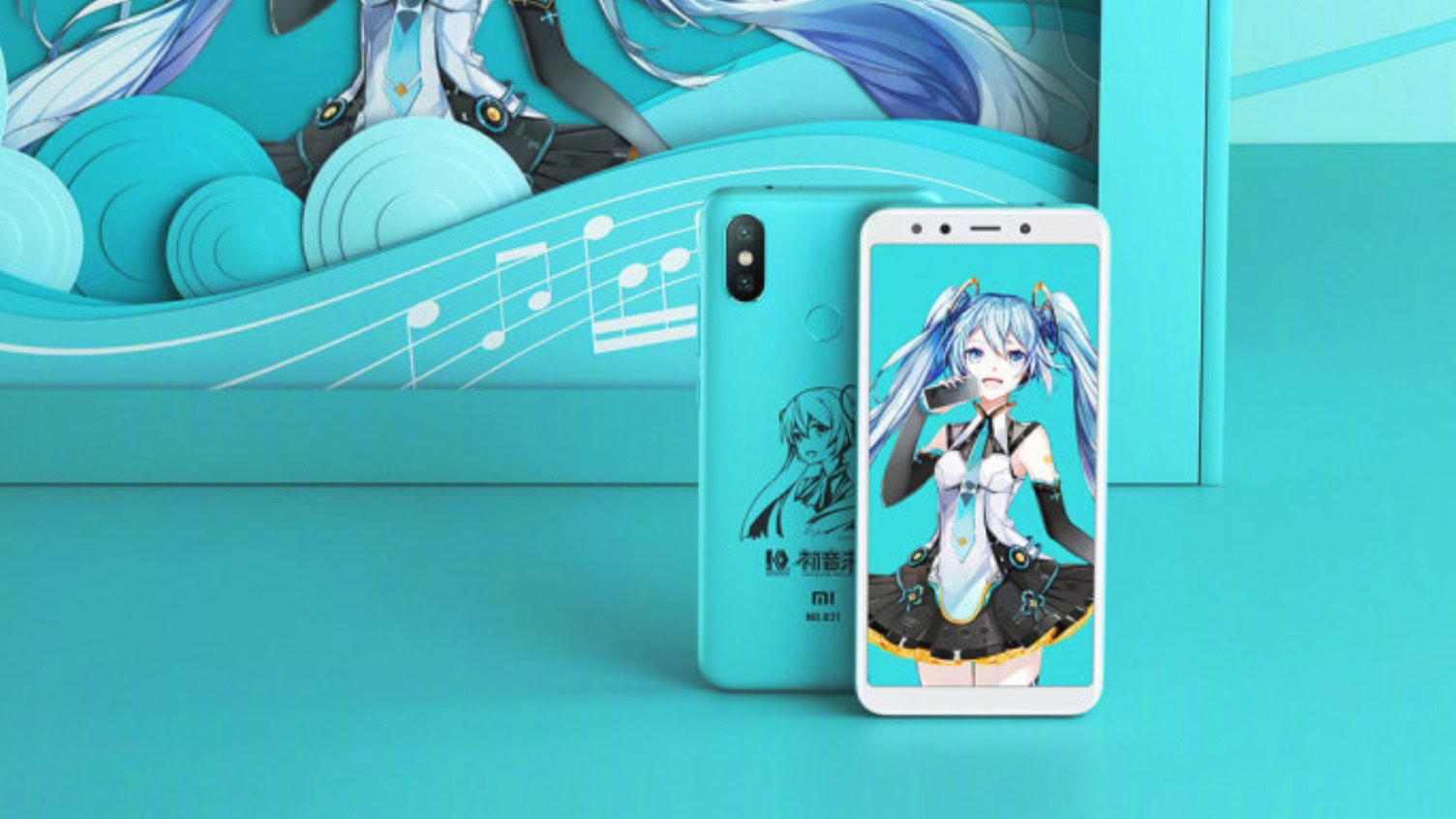 Promo image of Xiaomi Mi 6X Hatsune Miku edition