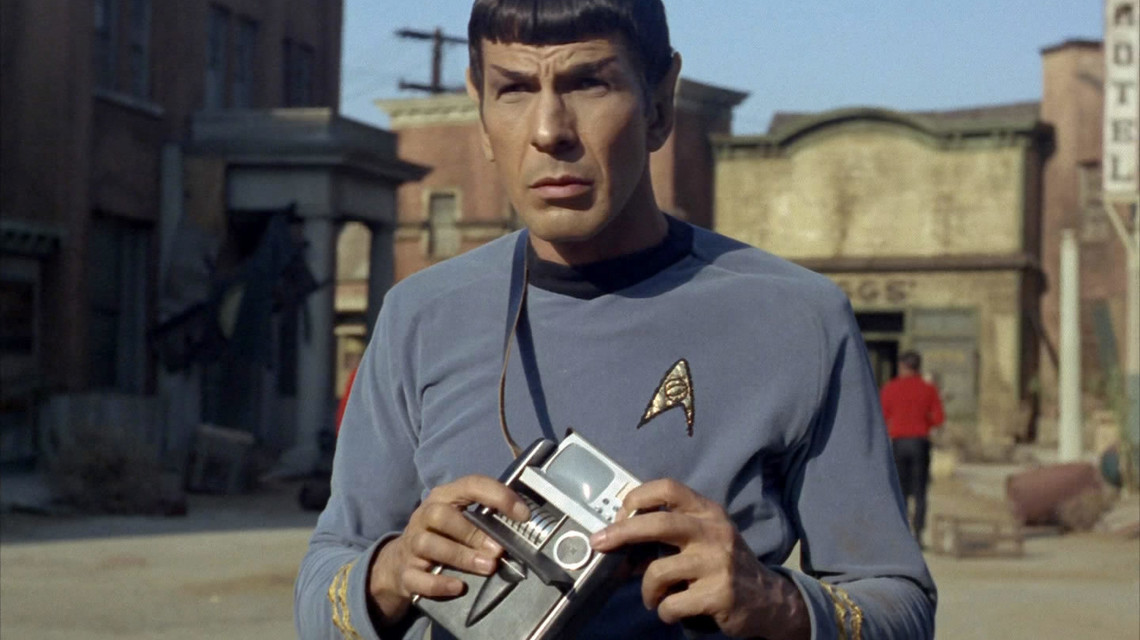 Mr Spock with tricorder in Star Trek