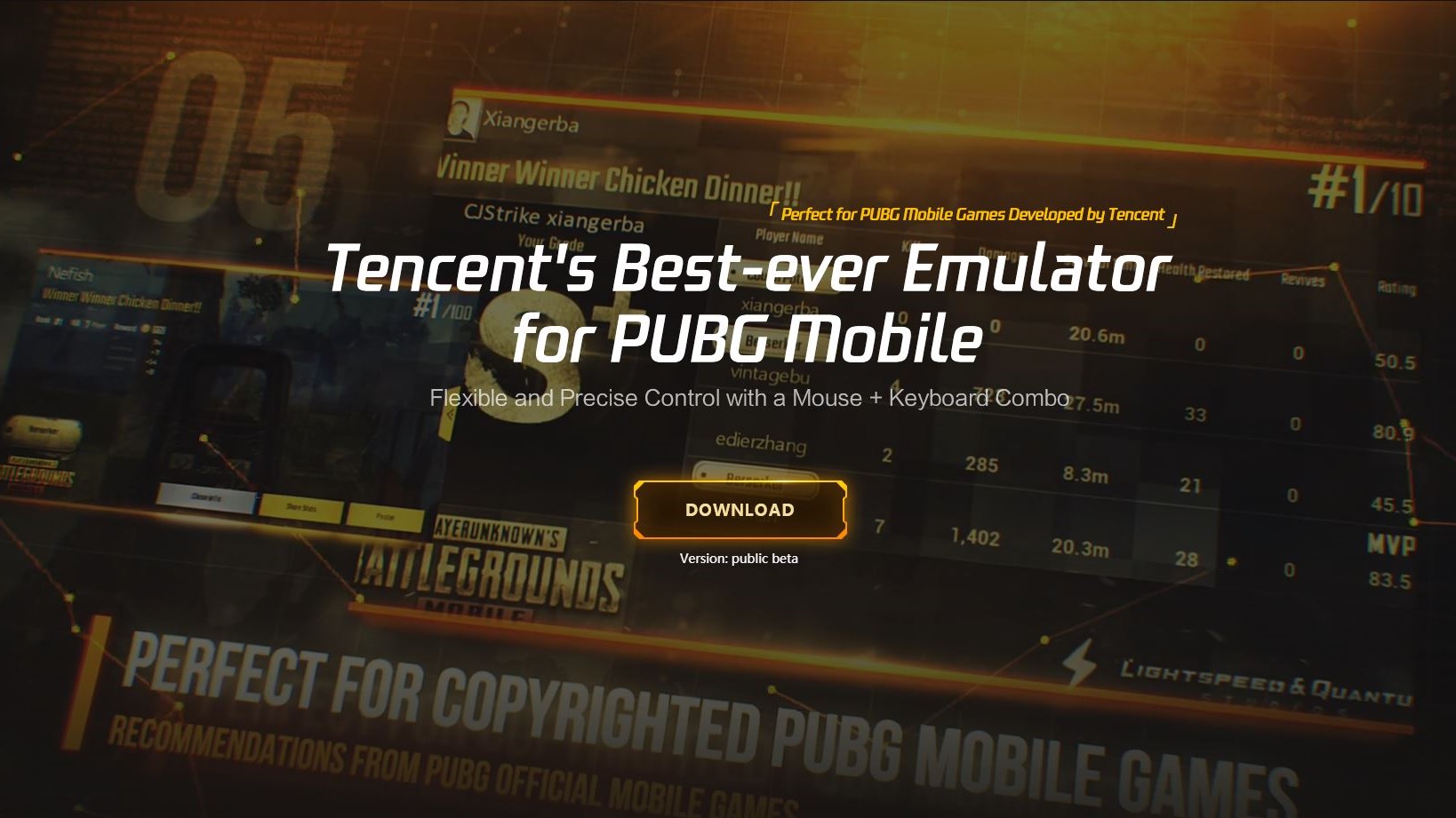 Tencent gaming buddy PUBG mobile website