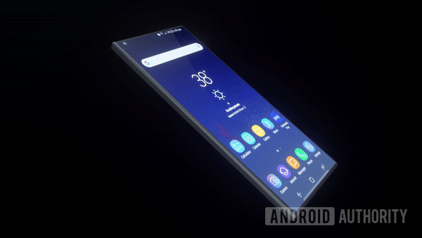 Samsung folding phone design concept.