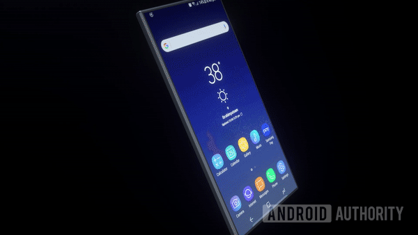 Samsung folding phone design concept.