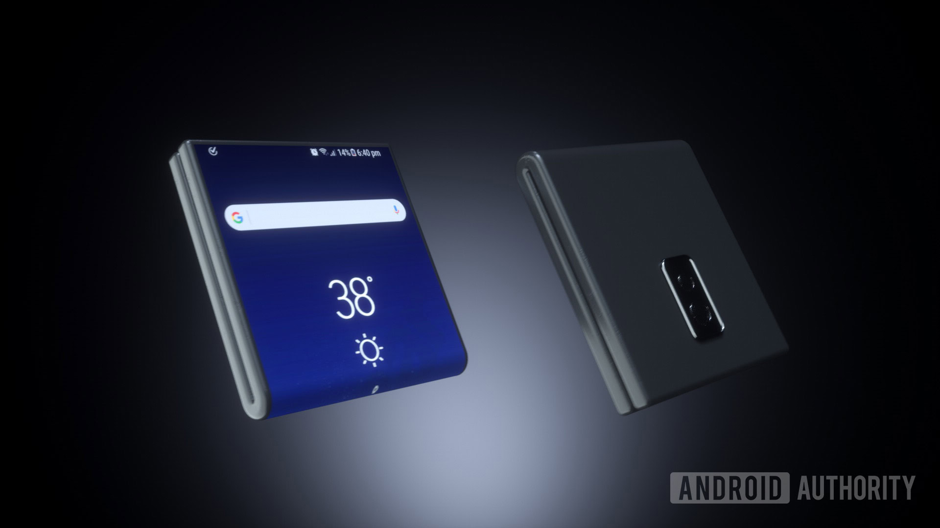 Samsung folding phone design concept.