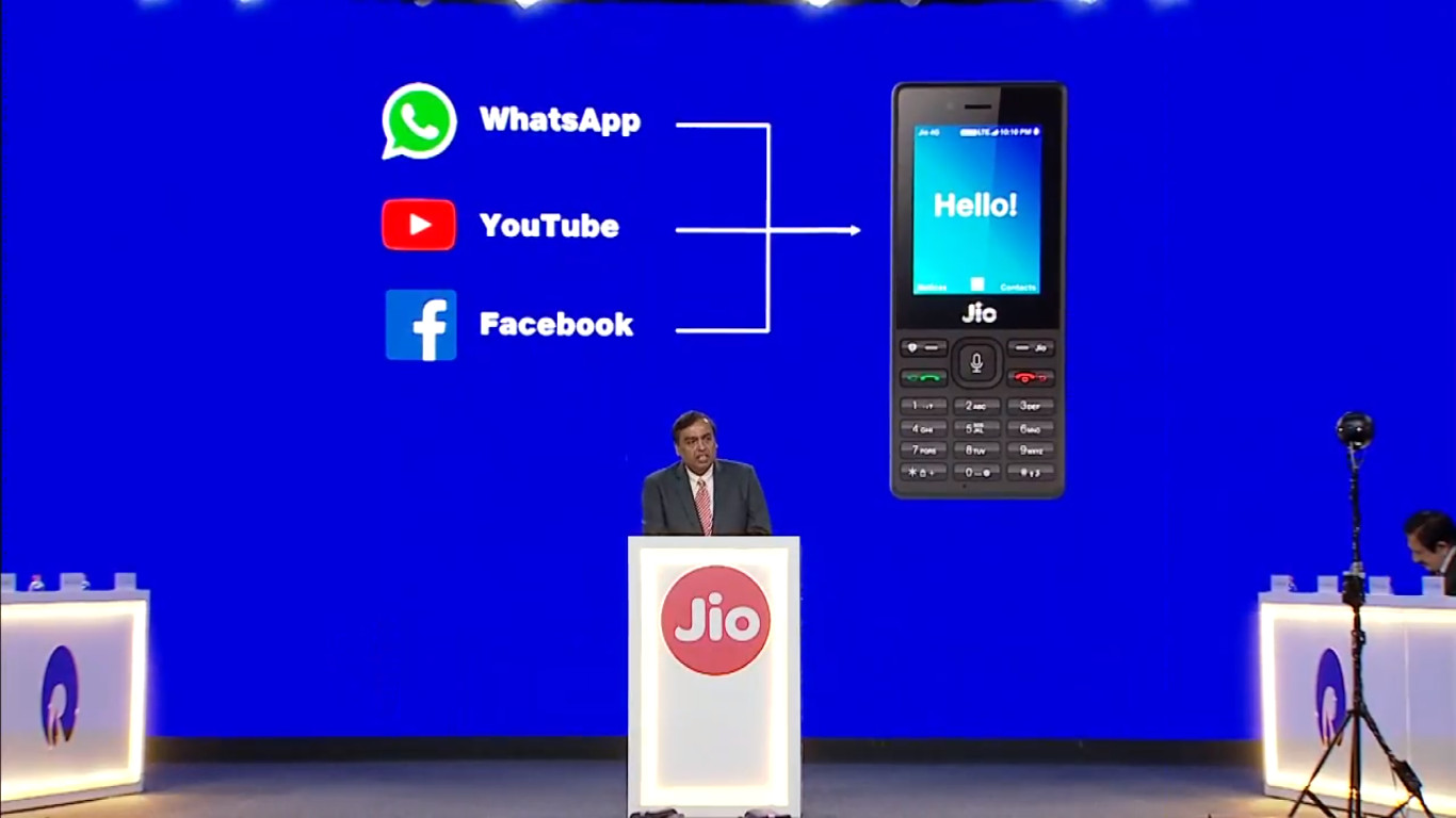 WhatsApp, YouTube and Facebook are coming to the JioPhone.