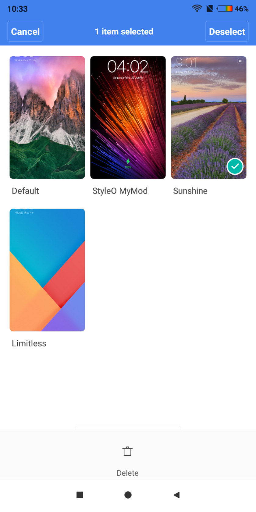 Our downloaded MIUI themes.