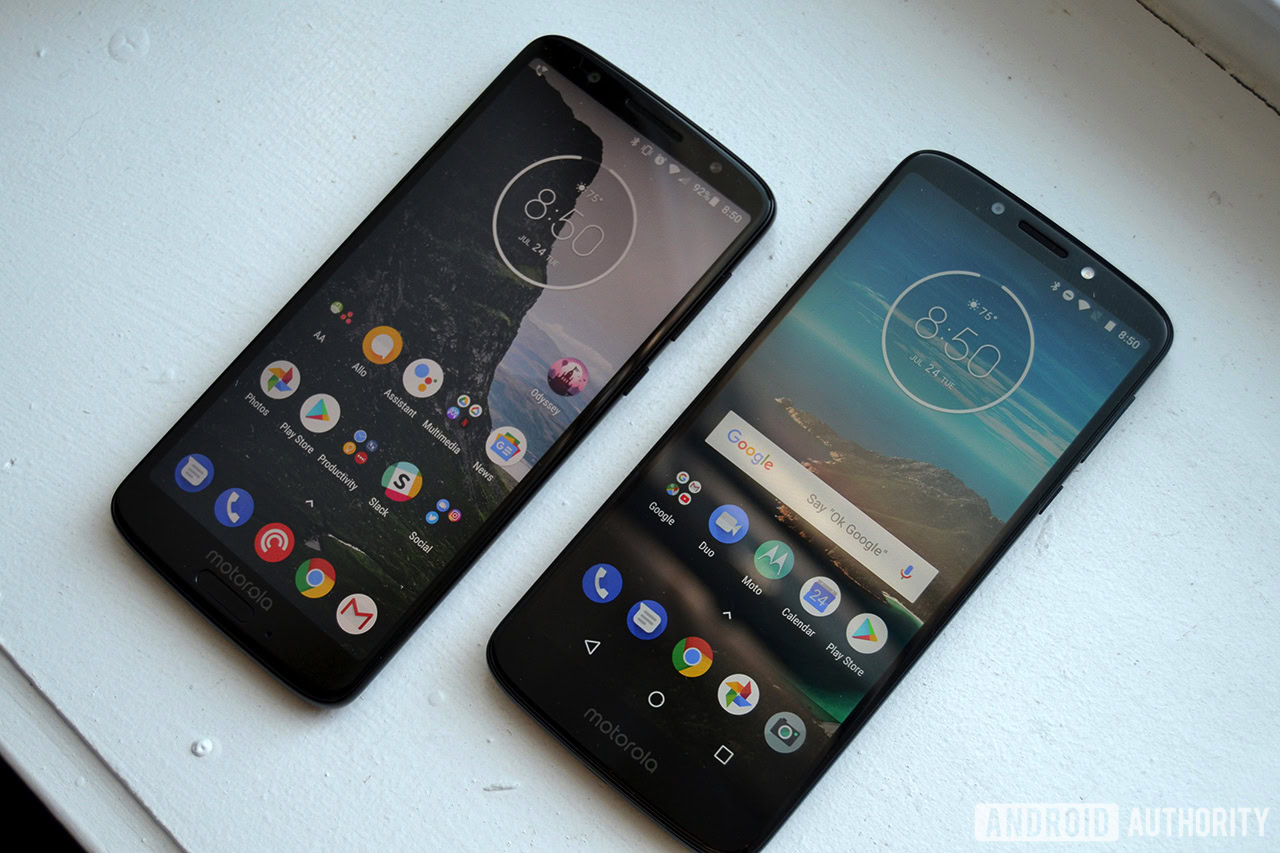 motorola moto g6 and moto g6 play review software display