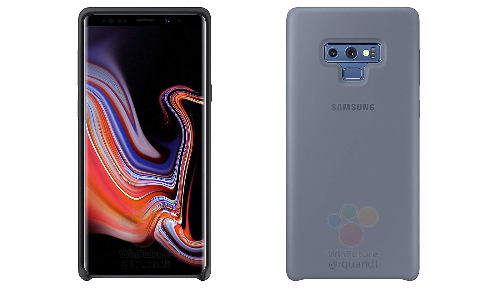 A silicone cover for the Galaxy Note 9.