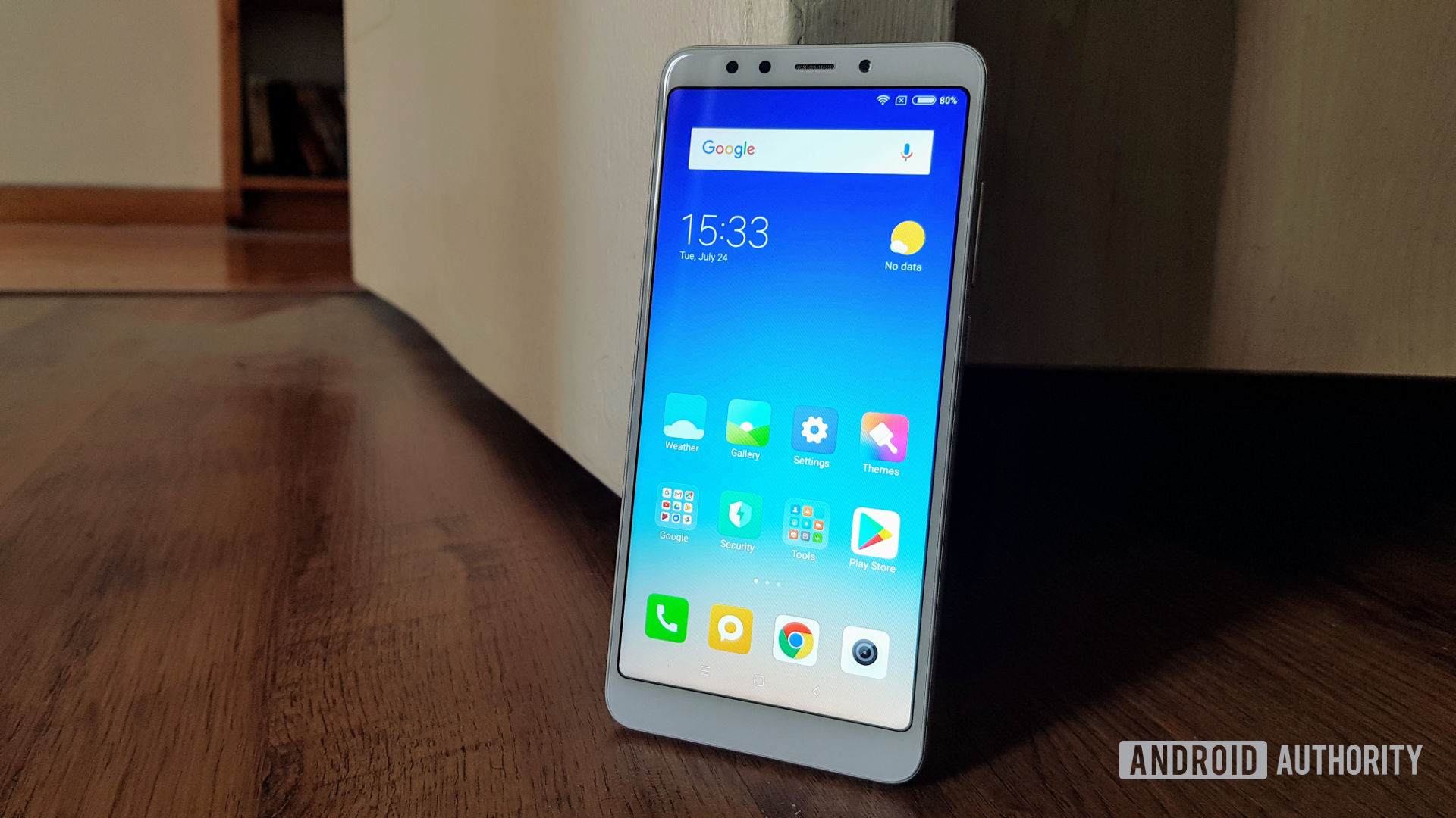 Xiaomi Redmi 5, showing MIUI.