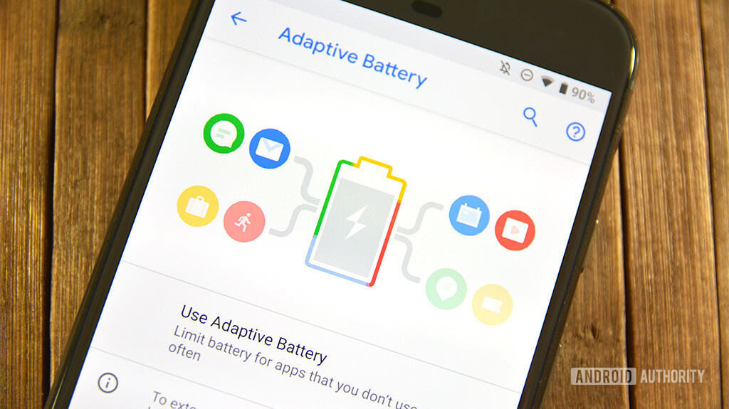 The Adaptive Battery menu in Android Pie.