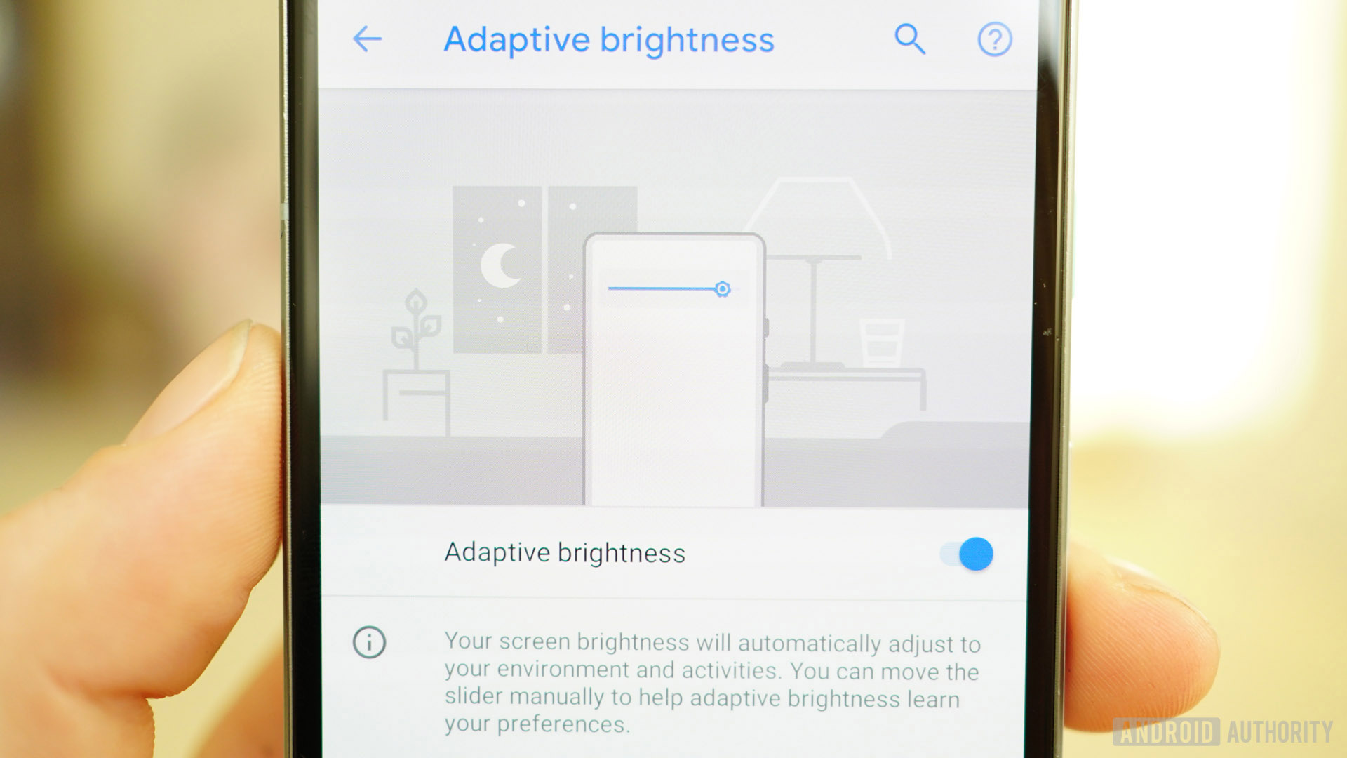 Revisión de Android 9 Pie Brillo adaptativo