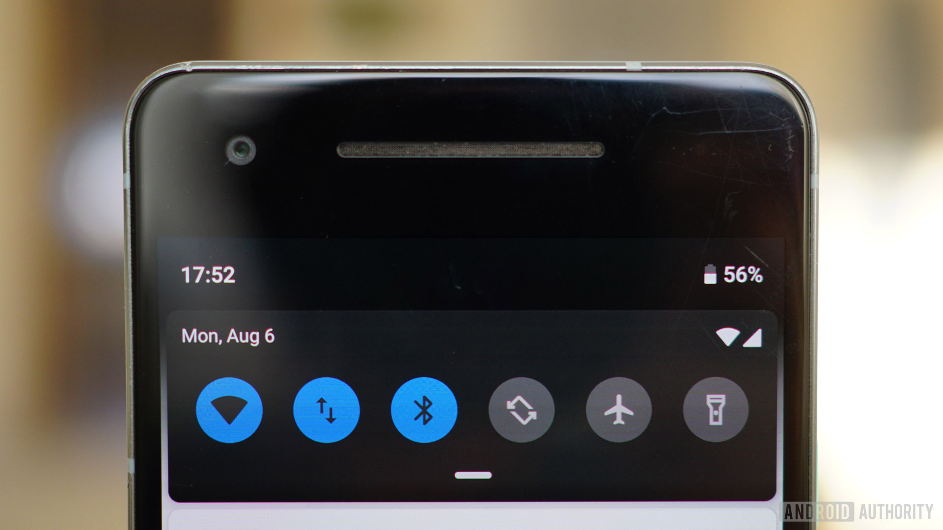 Android 9 Pie review notifications shade Quick Settings toggles