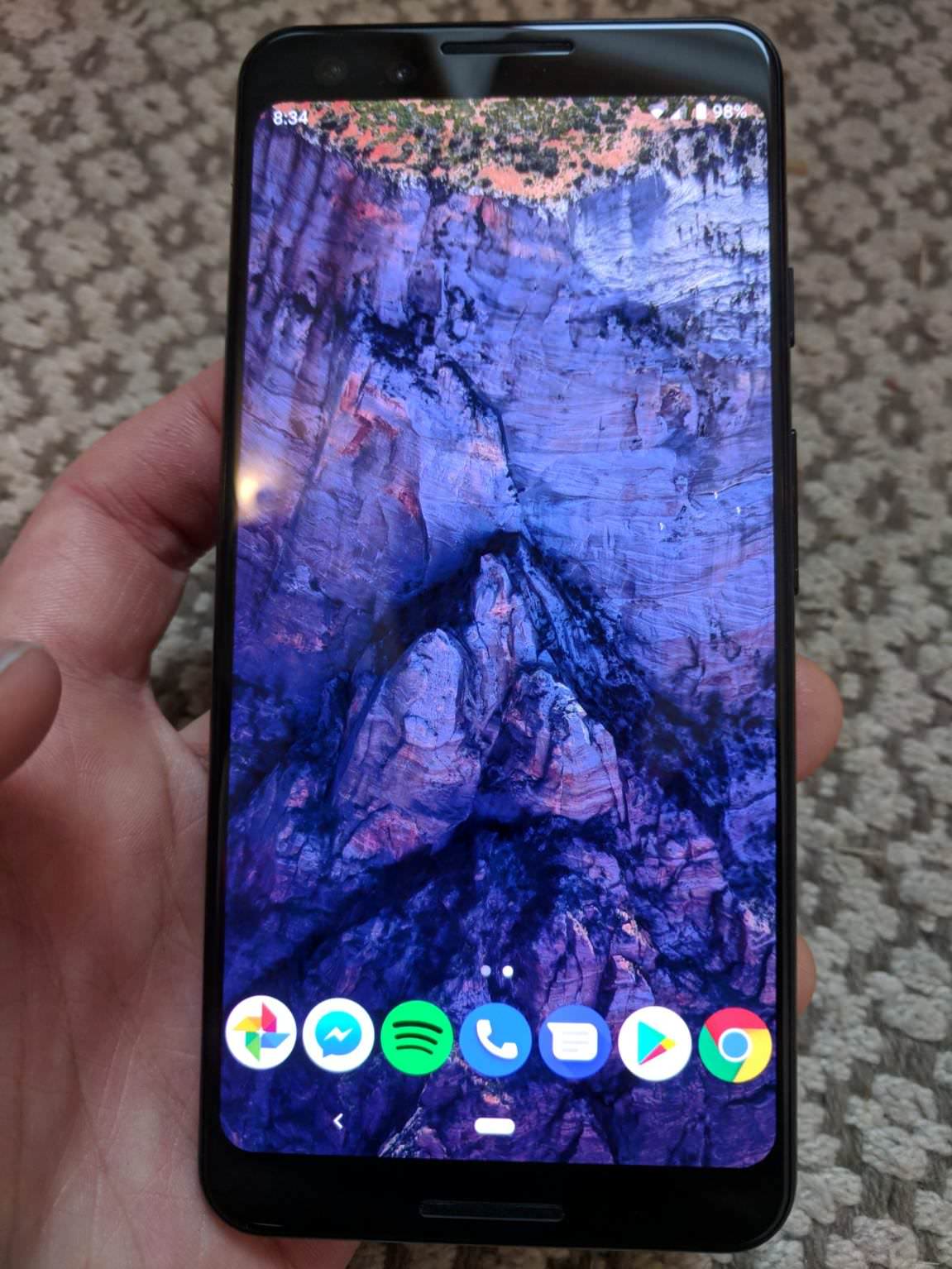 A leaked image allegedly of the Google Pixel 3.