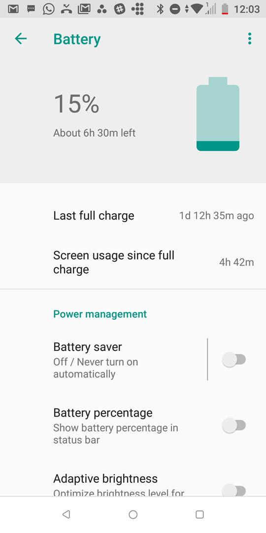 HTC U12 Life battery life 2