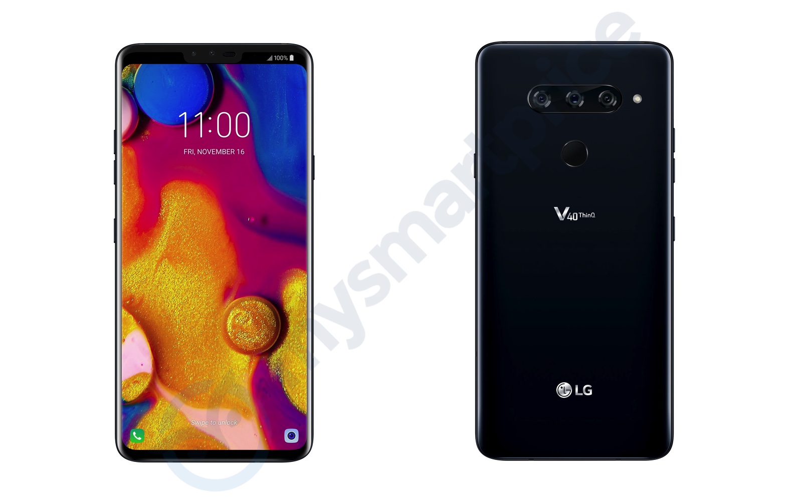 Leaked press renders of the LG V40 ThinQ.