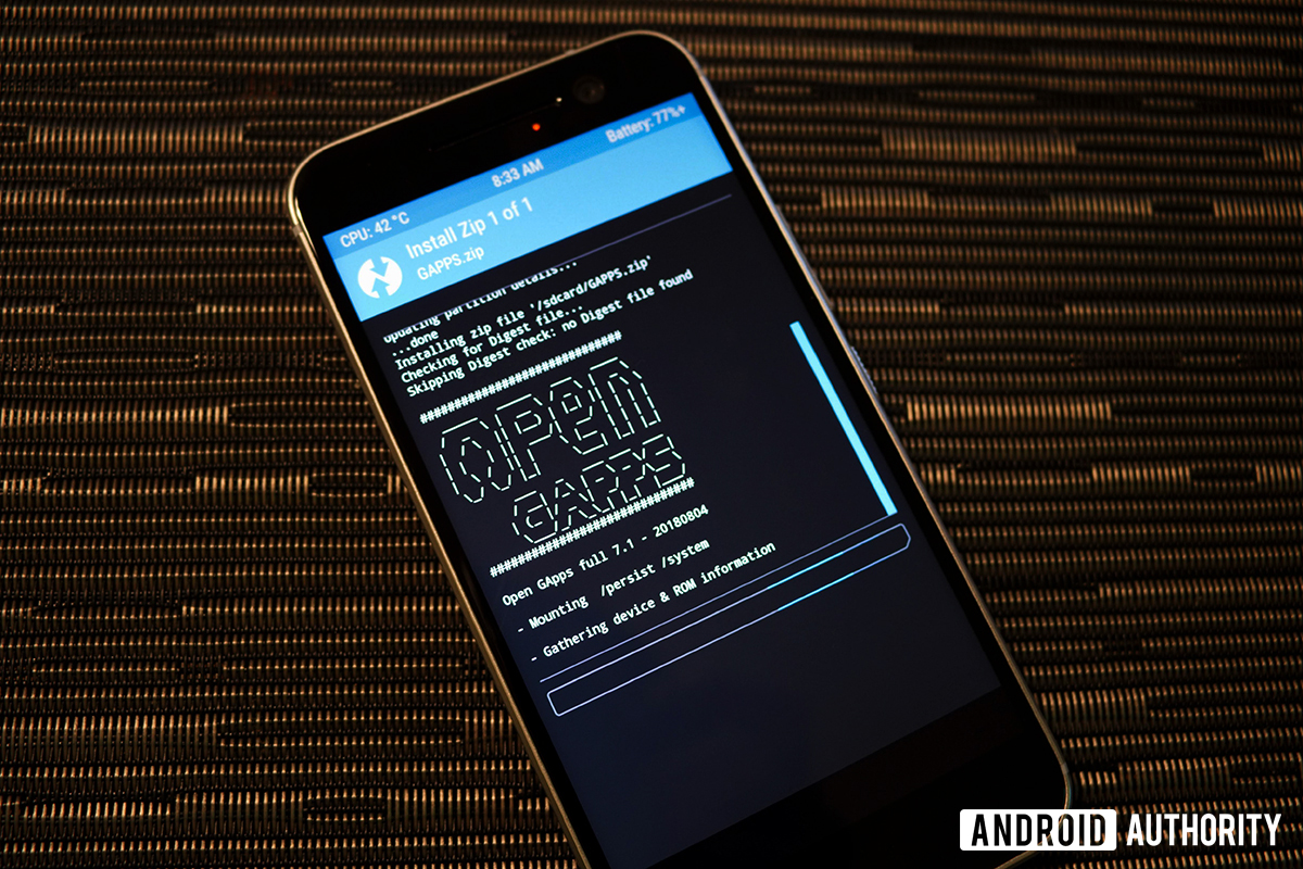 OpenGApps installation in TWRP custom recovery