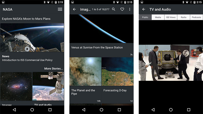 NASA - best photography wallpaper apps for android
