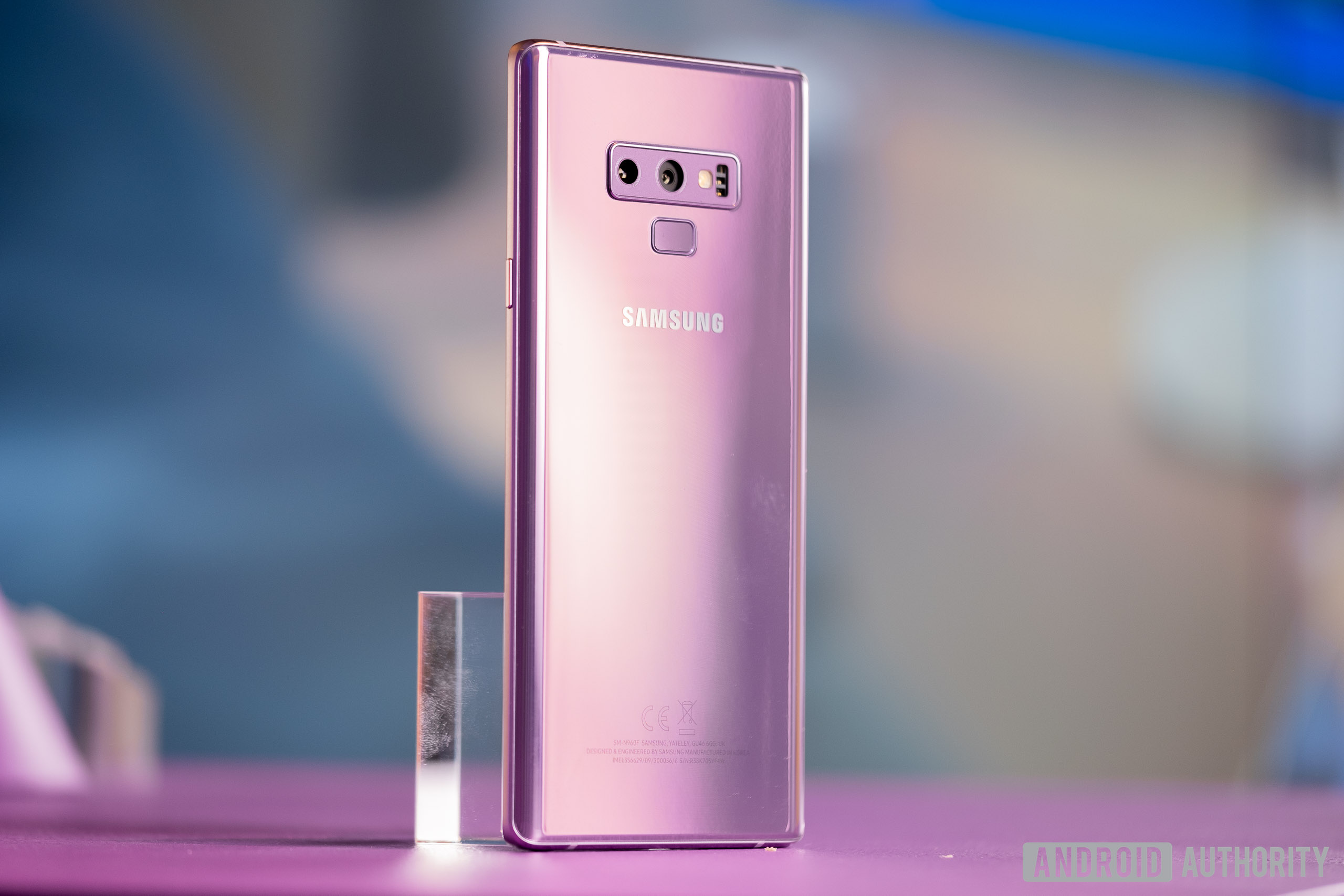 The Samsung Galaxy Note 9.