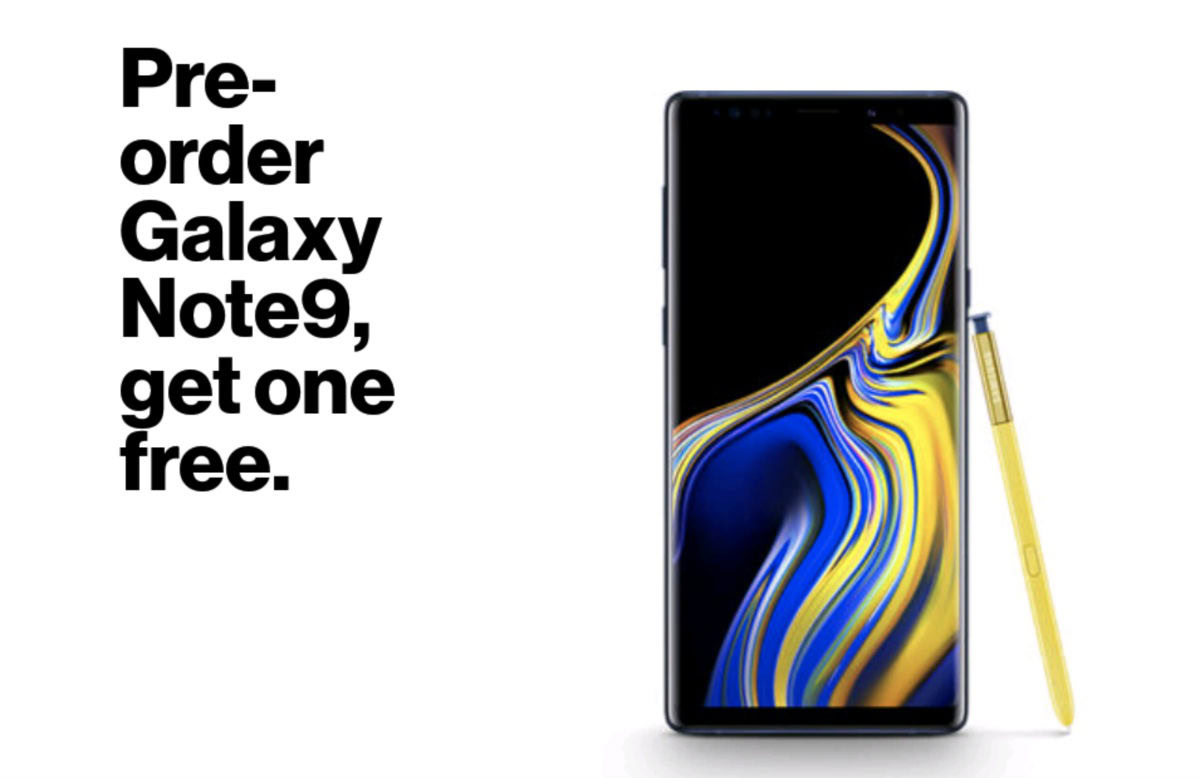 Samsung Galaxy Note 9 buy one get one free promo leak.