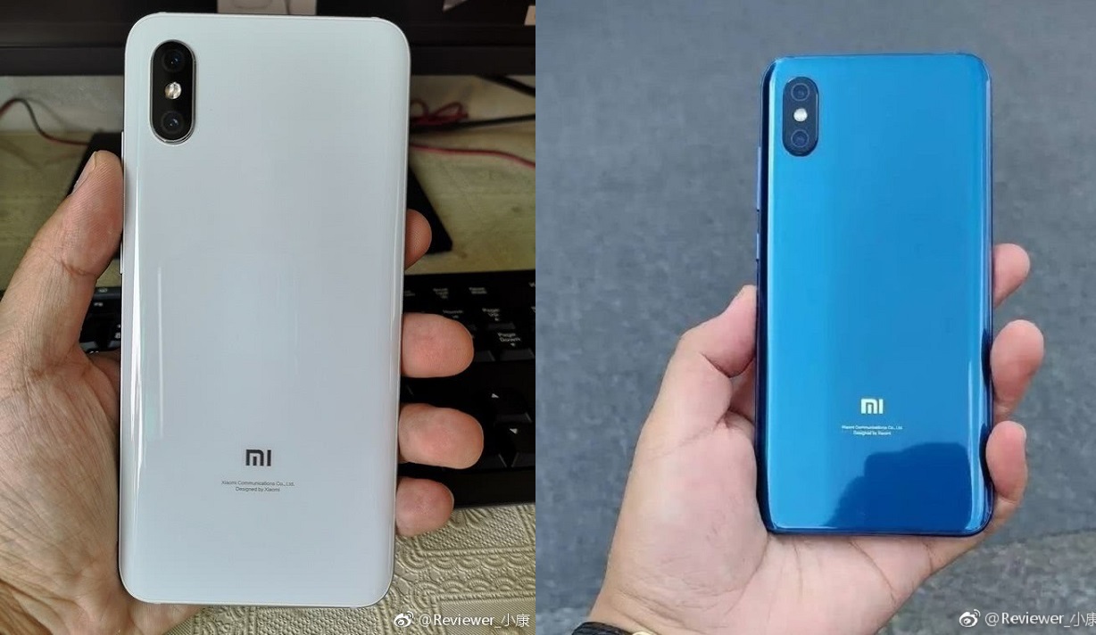 Leaked images of the Xiaomi Mi 8X in light blue and in metallic blue