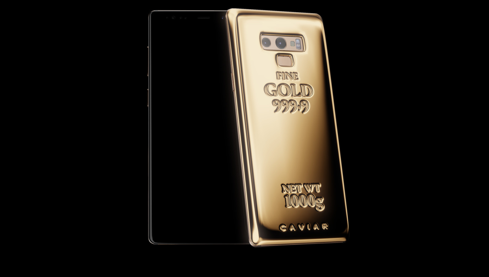 The Galaxy Note 9 Fine Gold Edition.