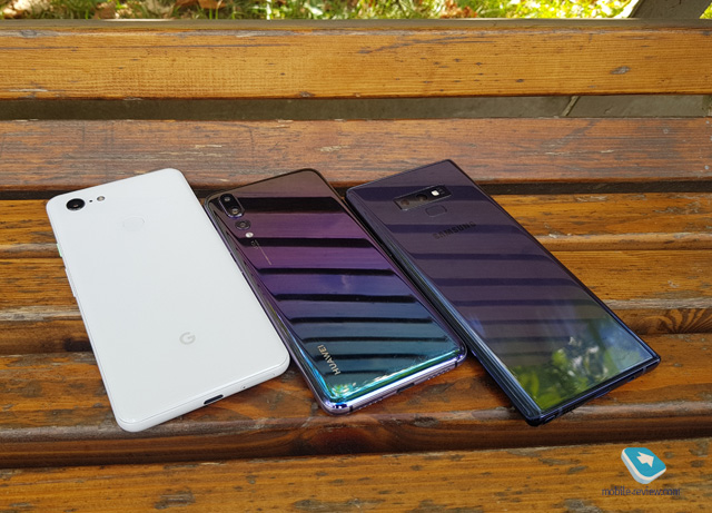 Google Pixel 3 XL prototype vs HUAWEI P20 Pro vs Samsung Galaxy Note 9