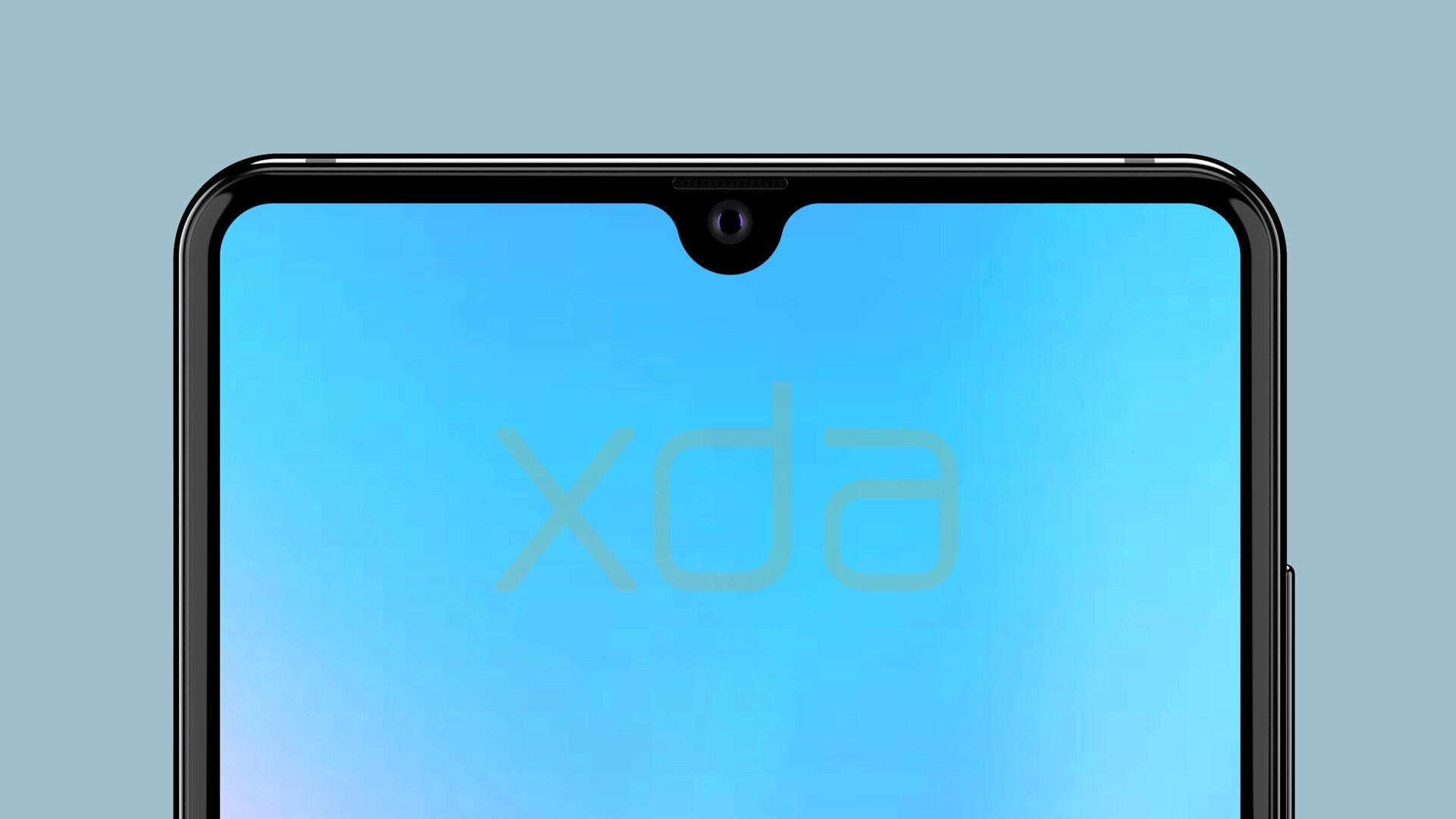 render of huawei mate 20 waterdrop notch