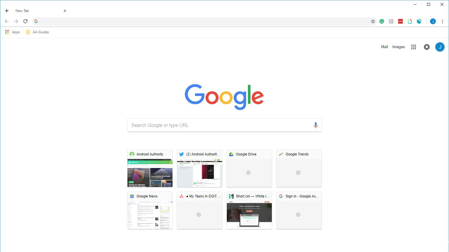 New Google Chrome Material Theme