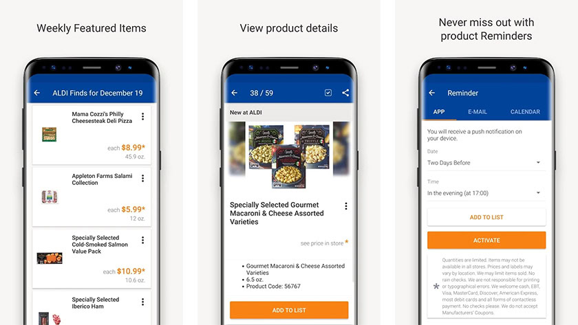 Aldi USA - best grocery list apps