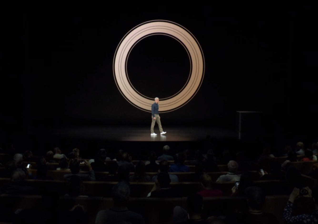 Apple CEO Tim Cook at the Apple Event 2018.