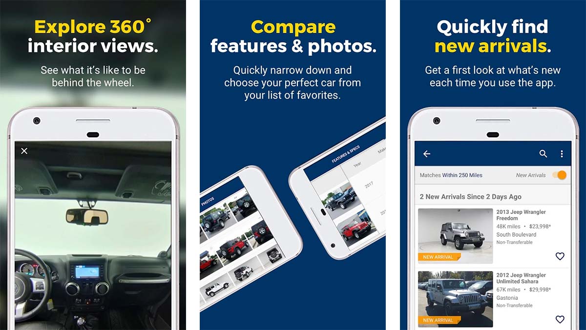 CarMax is one of the best car shopping apps for android