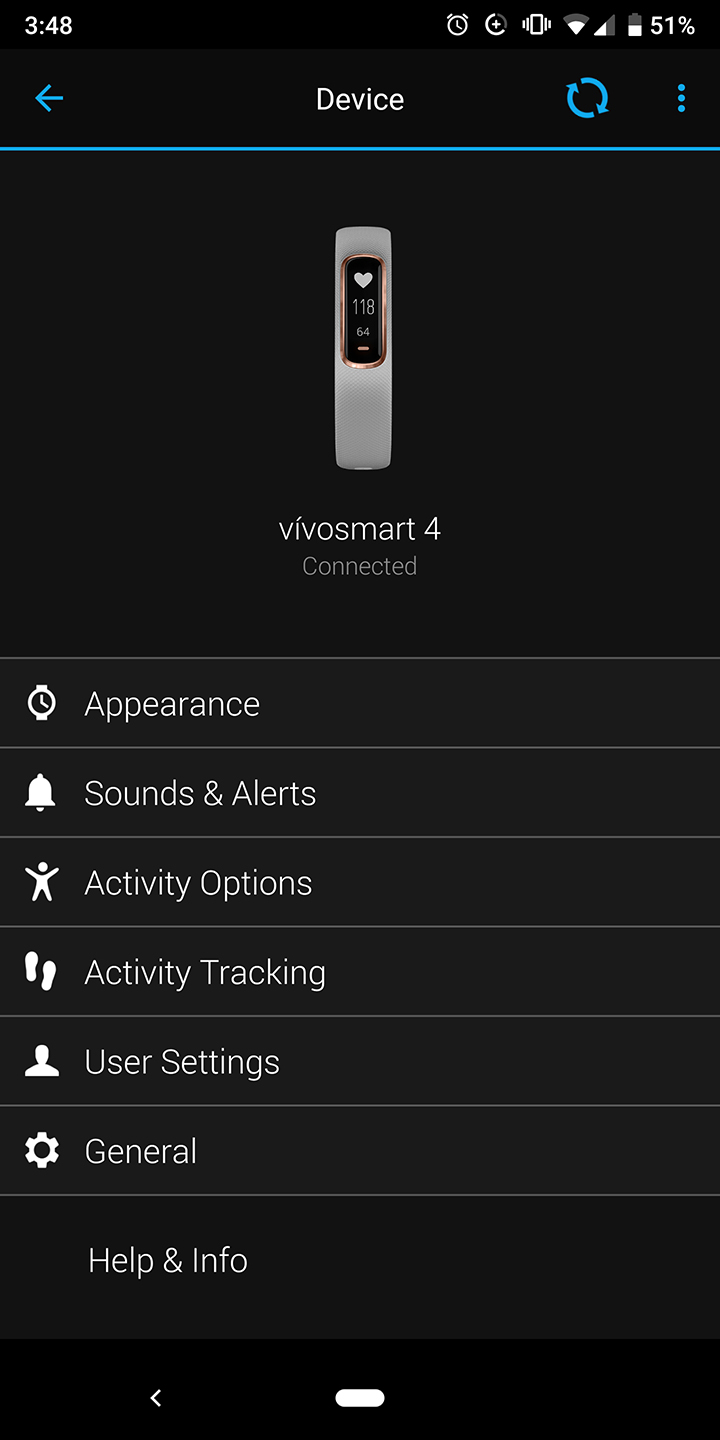 vivosmart app